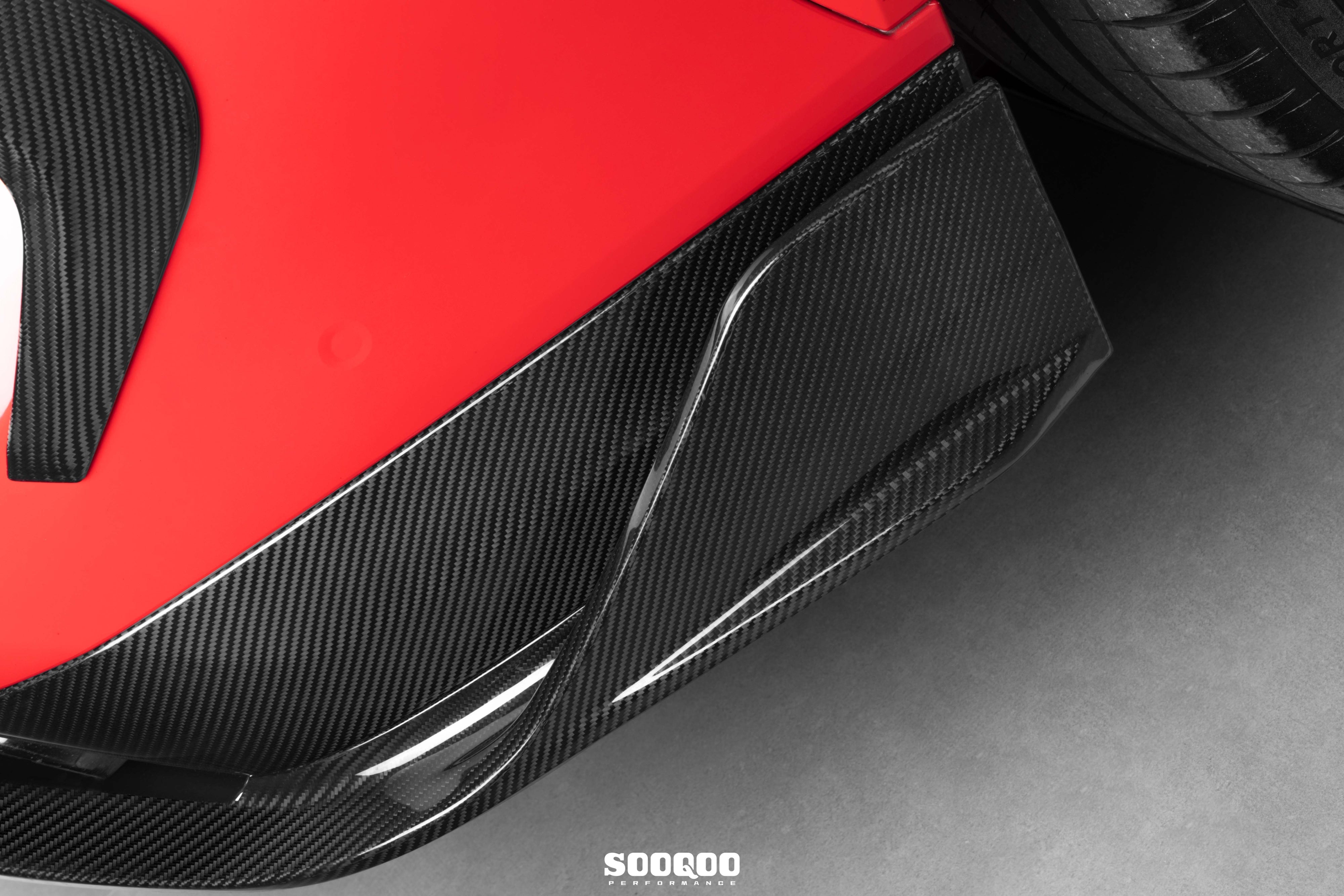 BMW X6M X6MC F96 (Fits Both Pre-LCI & LCI) 2020-ON with Aftermarket Parts - V1 Rear Diffuser Dry Pre-preg Carbon Fiber from SOOQOO USA