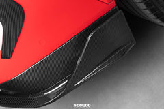 BMW X6M X6MC F96 (Fits Both Pre-LCI & LCI) 2020-ON with Aftermarket Parts - V1 Rear Diffuser Dry Pre-preg Carbon Fiber from SOOQOO USA