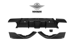 BMW X6M X6MC F96 (Fits Both Pre-LCI & LCI) 2020-ON with Aftermarket Parts - V1 Rear Diffuser Dry Pre-preg Carbon Fiber from SOOQOO USA