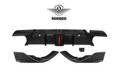 BMW X6M X6MC F96 (Fits Both Pre-LCI & LCI) 2020-ON with Aftermarket Parts - V2 Rear Diffuser Dry Pre-preg Carbon Fiber from SOOQOO USA
