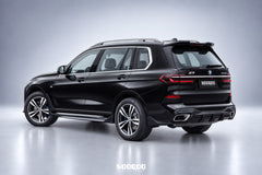 BMW X7 Base xDrive40i 50i M50i M60i ALPINA XB7 (Fits Both Pre-LCI & LCI) G07 2019-ON with Aftermarket Parts - Rear Roof Spoiler Dry Pre-preg Carbon Fiber from SOOQOO USA