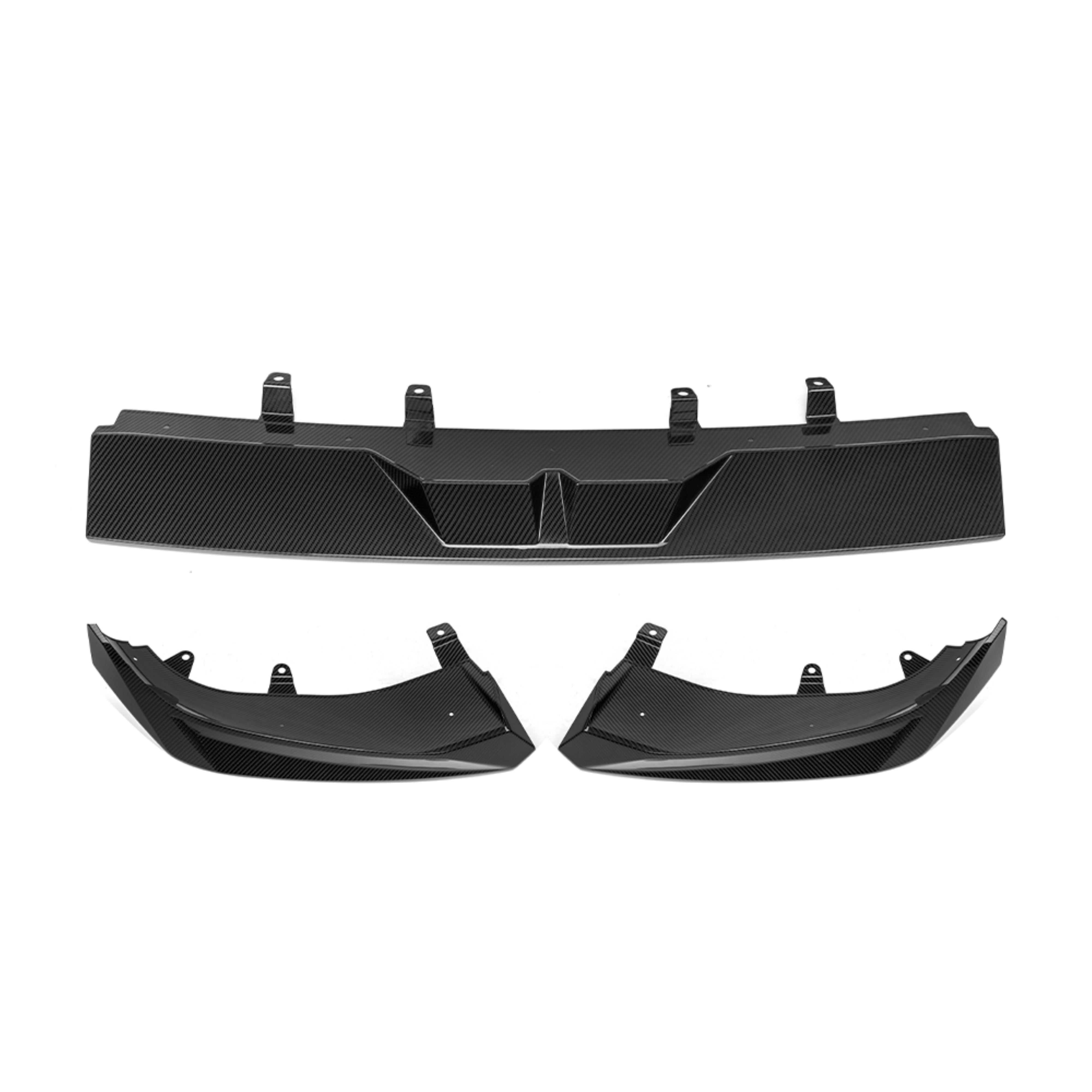 BMW X7 xDrive40i (With M-Package Bumper) M60i LCI G07 2023-ON with Aftermarket Parts - Front Lip Dry Pre-preg Carbon Fiber from SOOQOO USA