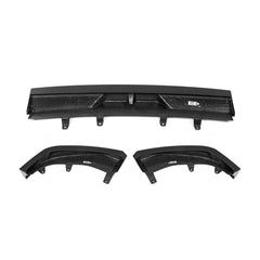 BMW X7 xDrive40i (With M-Package Bumper) M60i LCI G07 2023-ON with Aftermarket Parts - Front Lip Dry Pre-preg Carbon Fiber from SOOQOO USA