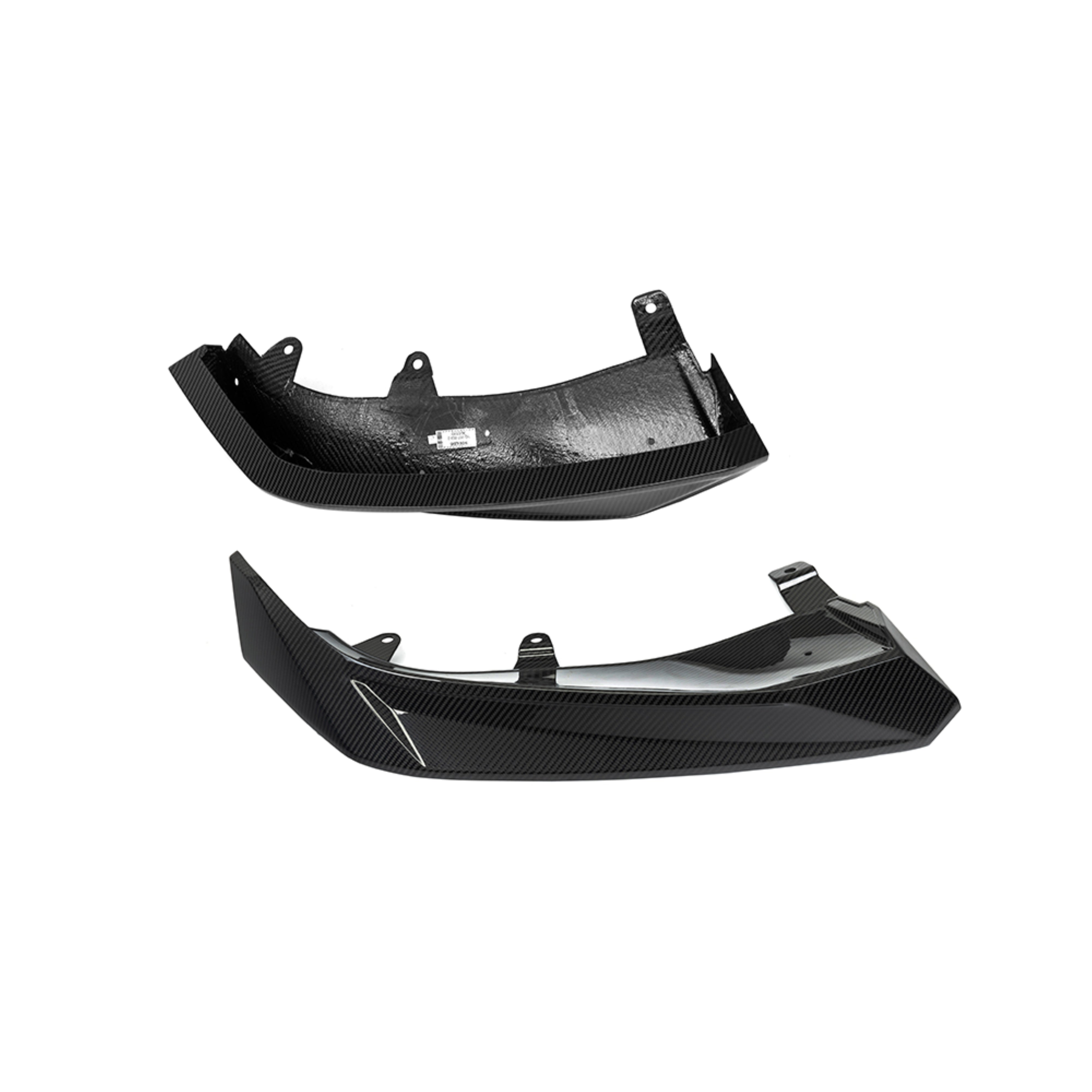 BMW X7 xDrive40i (With M-Package Bumper) M60i LCI G07 2023-ON with Aftermarket Parts - Front Lip Dry Pre-preg Carbon Fiber from SOOQOO USA