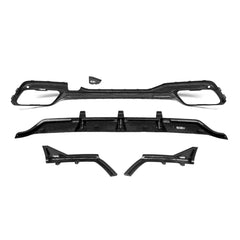 BMW X7 xDrive40i (With M-Package Bumper) xDrive50i M50i M60i G07 2019-ON with Aftermarket Parts - Rear Diffuser Dry Pre-preg Carbon Fiber from SOOQOO USA