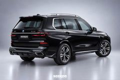 BMW X7 xDrive40i (With M-Package Bumper) xDrive50i M50i M60i G07 2019-ON with Aftermarket Parts - Rear Diffuser Dry Pre-preg Carbon Fiber from SOOQOO USA