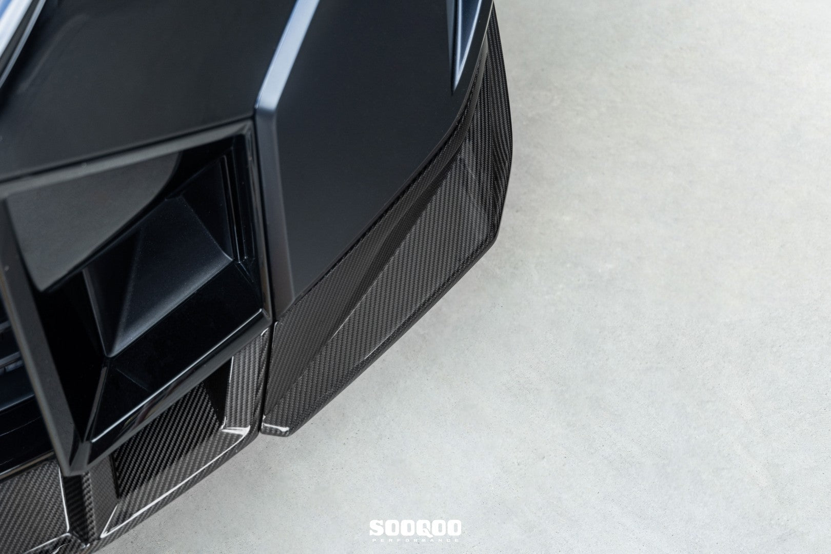 BMW XM G09 2023-ON with Aftermarket Parts - Front Lip Dry Pre-preg Carbon Fiber from SOOQOO USA