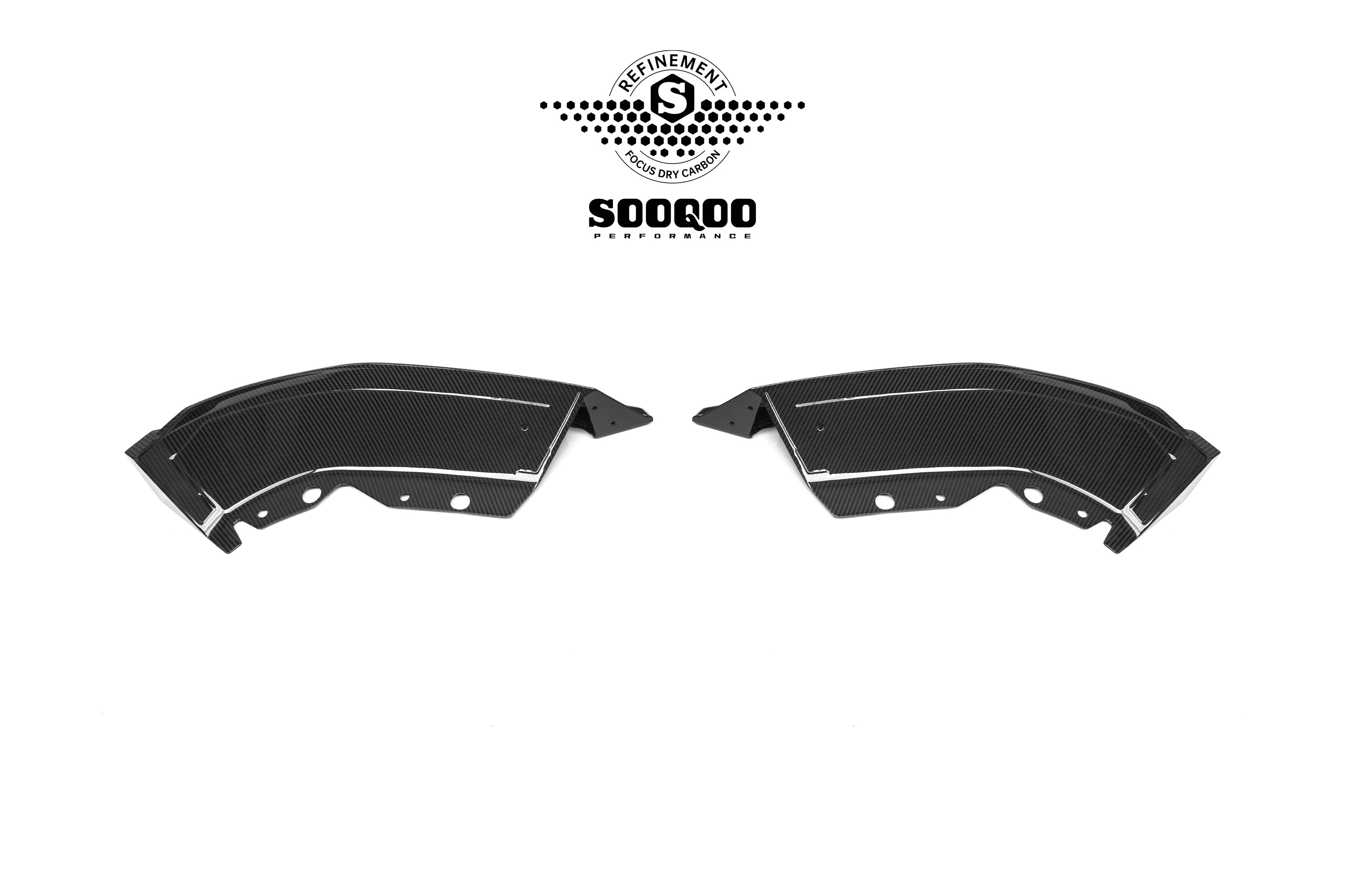 BMW XM G09 2023-ON with Aftermarket Parts - Front Lip Dry Pre-preg Carbon Fiber from SOOQOO USA