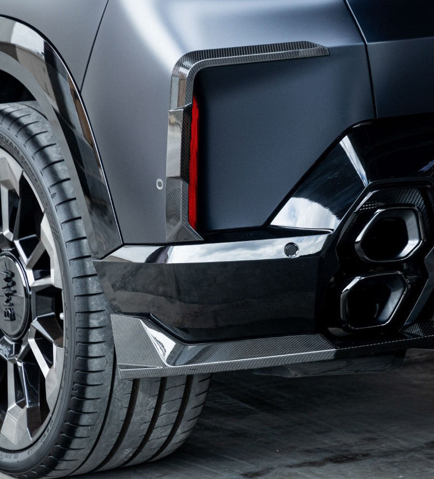 BMW XM G09 2023-ON with Aftermarket Parts - Rear Canards Dry Pre-preg Carbon Fiber from SOOQOO USA