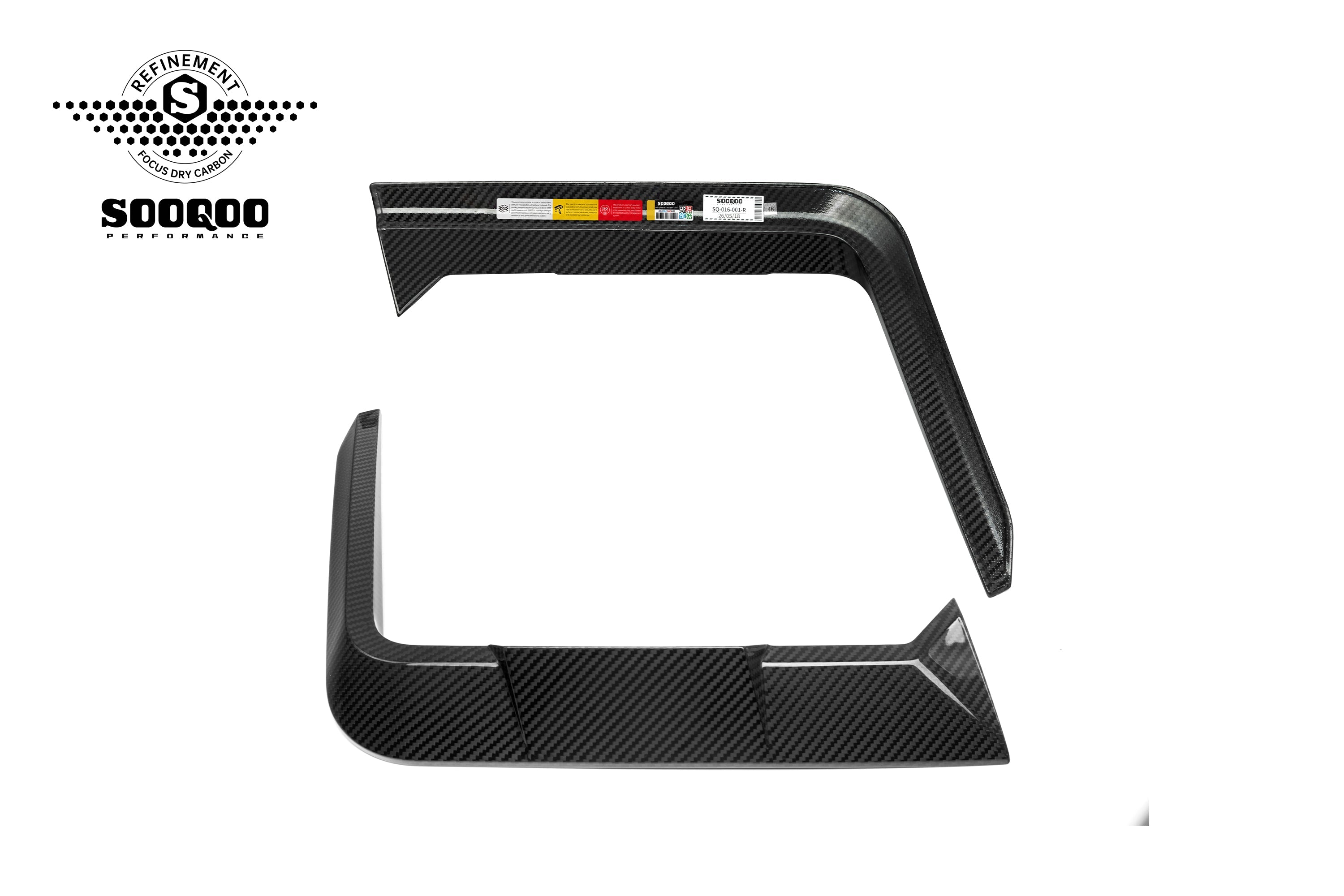 BMW XM G09 2023-ON with Aftermarket Parts - Rear Canards Dry Pre-preg Carbon Fiber from SOOQOO USA