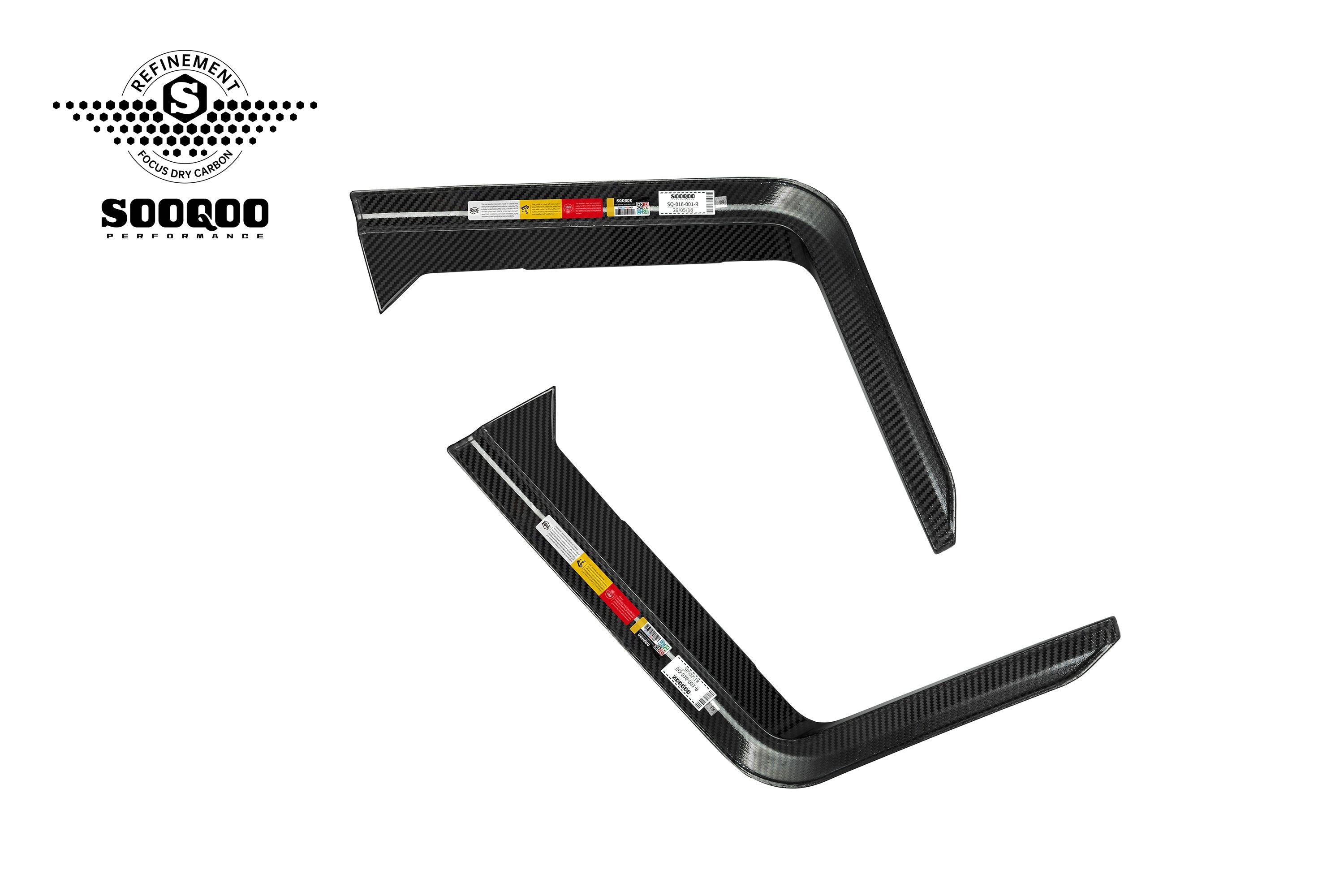 BMW XM G09 2023-ON with Aftermarket Parts - Rear Canards Dry Pre-preg Carbon Fiber from SOOQOO USA