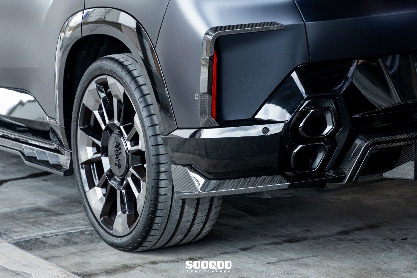 BMW XM G09 2023-ON with Aftermarket Parts - Rear Diffuser Dry Pre-preg Carbon Fiber from SOOQOO USA