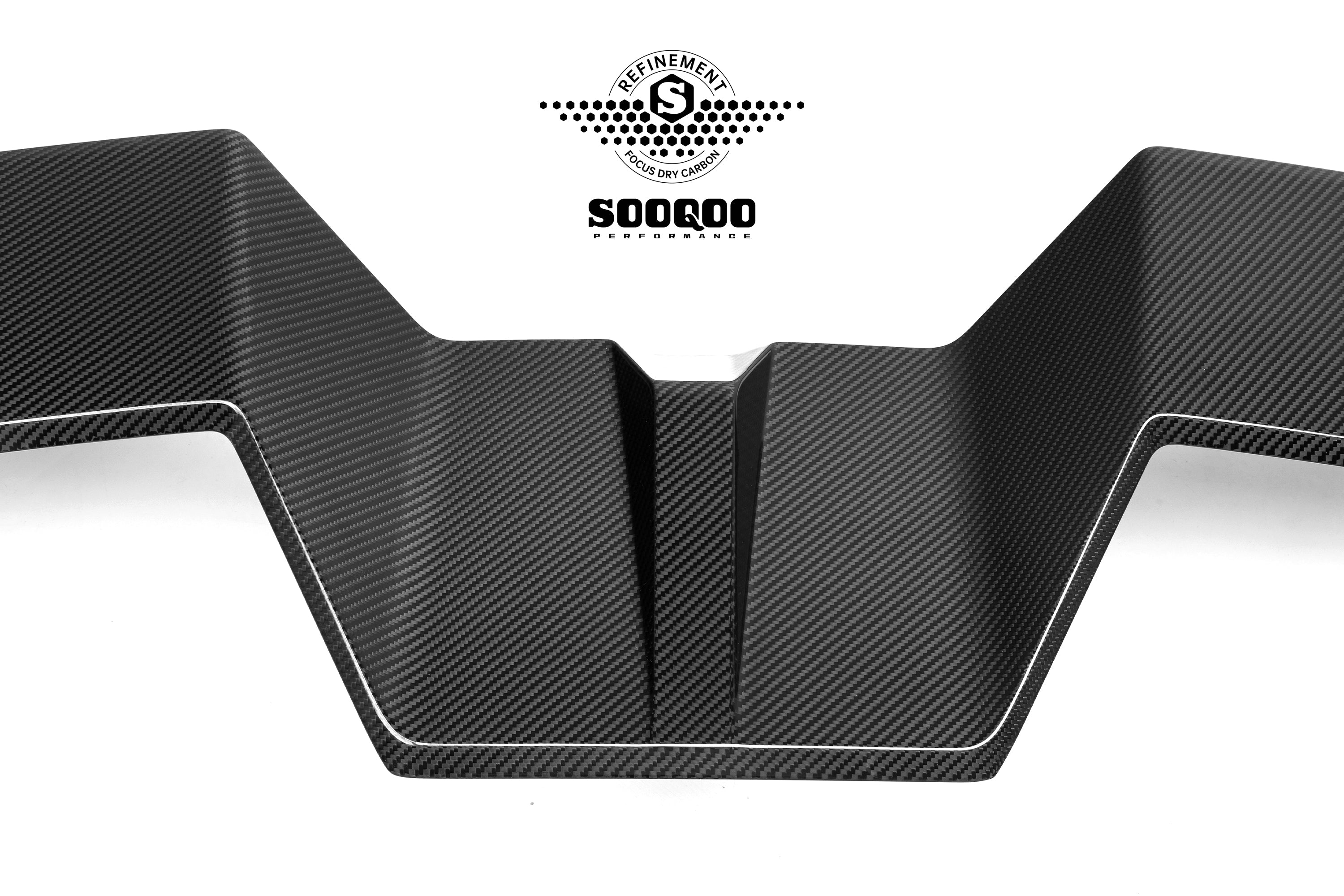 BMW XM G09 2023-ON with Aftermarket Parts - Rear Roof Spoiler Dry Pre-preg Carbon Fiber from SOOQOO USA