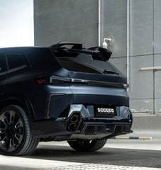 BMW XM G09 2023-ON with Aftermarket Parts - Rear Roof Spoiler Dry Pre-preg Carbon Fiber from SOOQOO USA