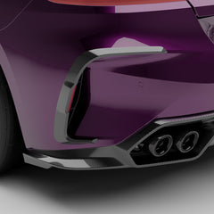 BMW Z4 G29 M40i / sDrive30i Pre-LCI & LCI 2019-ON with Aftermarket Parts - Rear Bumper Side Valances Inserts Dry Pre-preg Carbon Fiber from SOOQOO USA