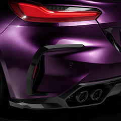BMW Z4 G29 M40i / sDrive30i Pre-LCI & LCI 2019-ON with Aftermarket Parts - Rear Bumper Side Valances Inserts Dry Pre-preg Carbon Fiber from SOOQOO USA