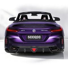 BMW Z4 G29 M40i Pre-LCI & LCI 2019-ON with Aftermarket Parts - Rear Diffuser Dry Pre-preg Carbon Fiber from SOOQOO USA