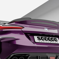 BMW Z4 G29 M40i / sDrive30i Pre-LCI & LCI 2019-ON with Aftermarket Parts - Rear Lip Spoiler Dry Pre-preg Carbon Fiber from SOOQOO USA