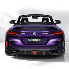 BMW Z4 G29 M40i / sDrive30i Pre-LCI & LCI 2019-ON with Aftermarket Parts - Rear Lip Spoiler Dry Pre-preg Carbon Fiber from SOOQOO USA
