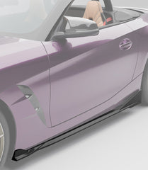 BMW Z4 G29 M40i / sDrive30i Pre-LCI & LCI 2019-ON with Aftermarket Parts - Side Skirts Dry Pre-preg Carbon Fiber from SOOQOO USA