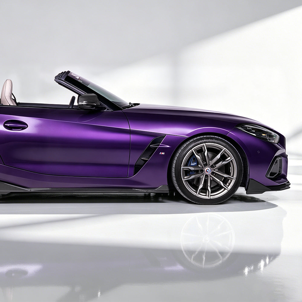 BMW Z4 G29 M40i / sDrive30i Pre-LCI & LCI 2019-ON with Aftermarket Parts - Side Skirts Dry Pre-preg Carbon Fiber from SOOQOO USA