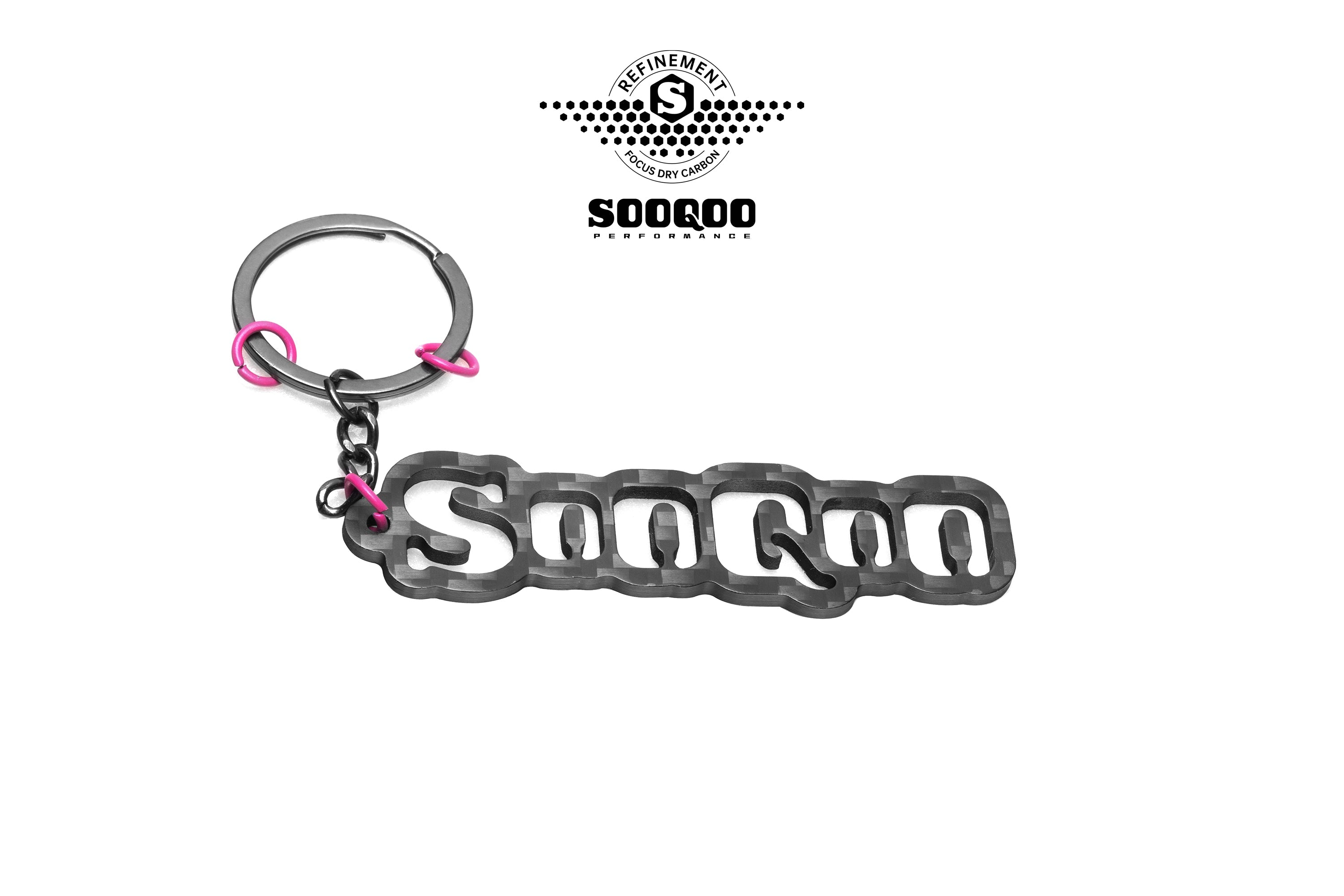 Life Gear with Aftermarket Parts - B Style Keychain Keyring?Carbon Fiber from SOOQOO USA
