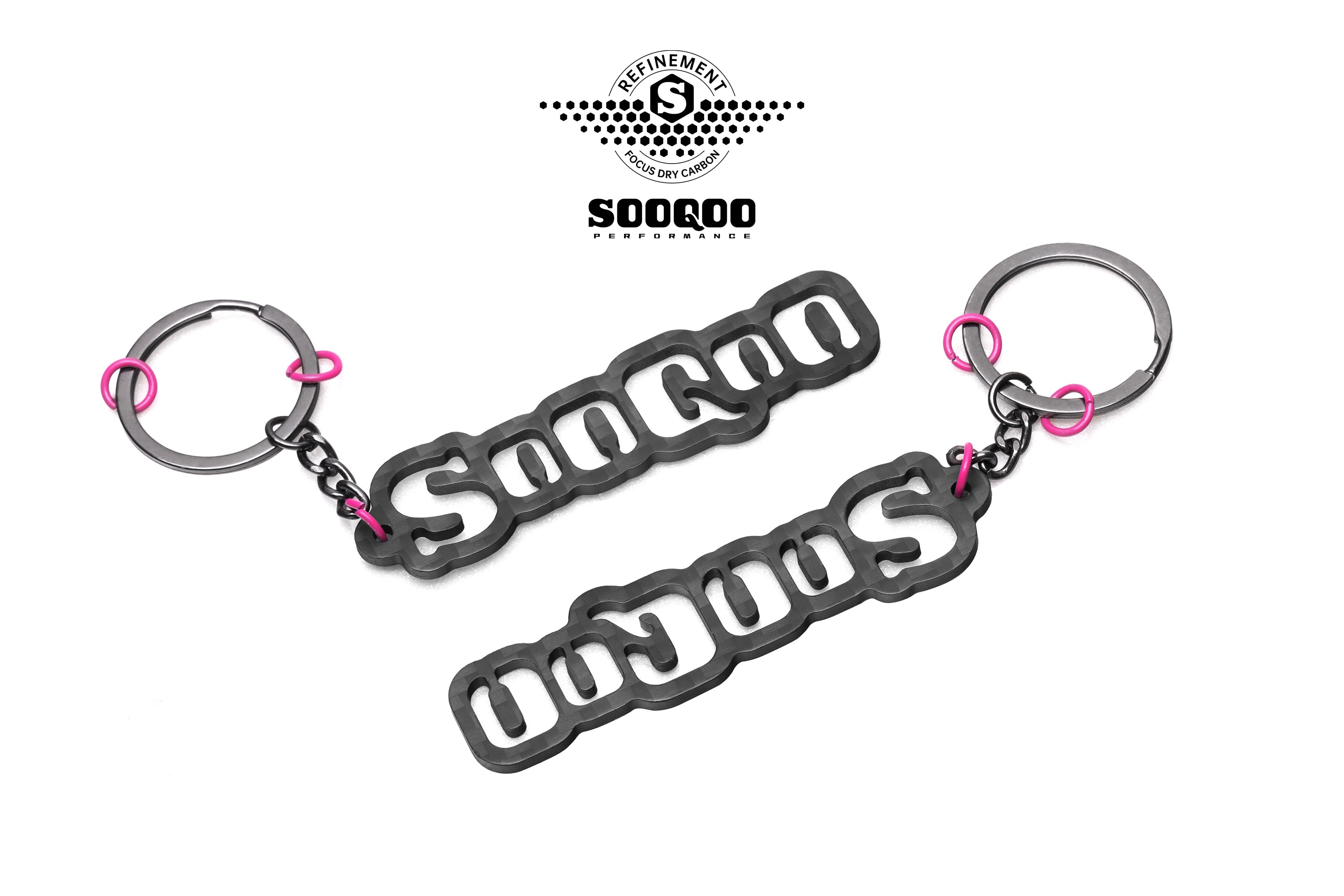 Life Gear with Aftermarket Parts - B Style Keychain Keyring?Carbon Fiber from SOOQOO USA
