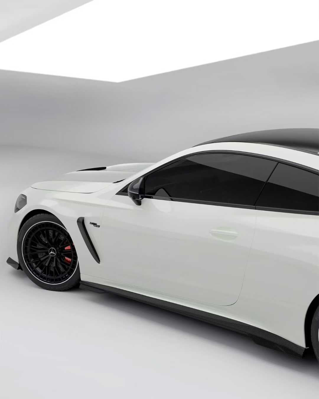 Mercedes Benz CLE-Class AMG CLE 53 / 450 / 300 C236 A236 2024-ON with Aftermarket Parts - Side Skirts Dry Pre-preg Carbon Fiber from SOOQOO USA