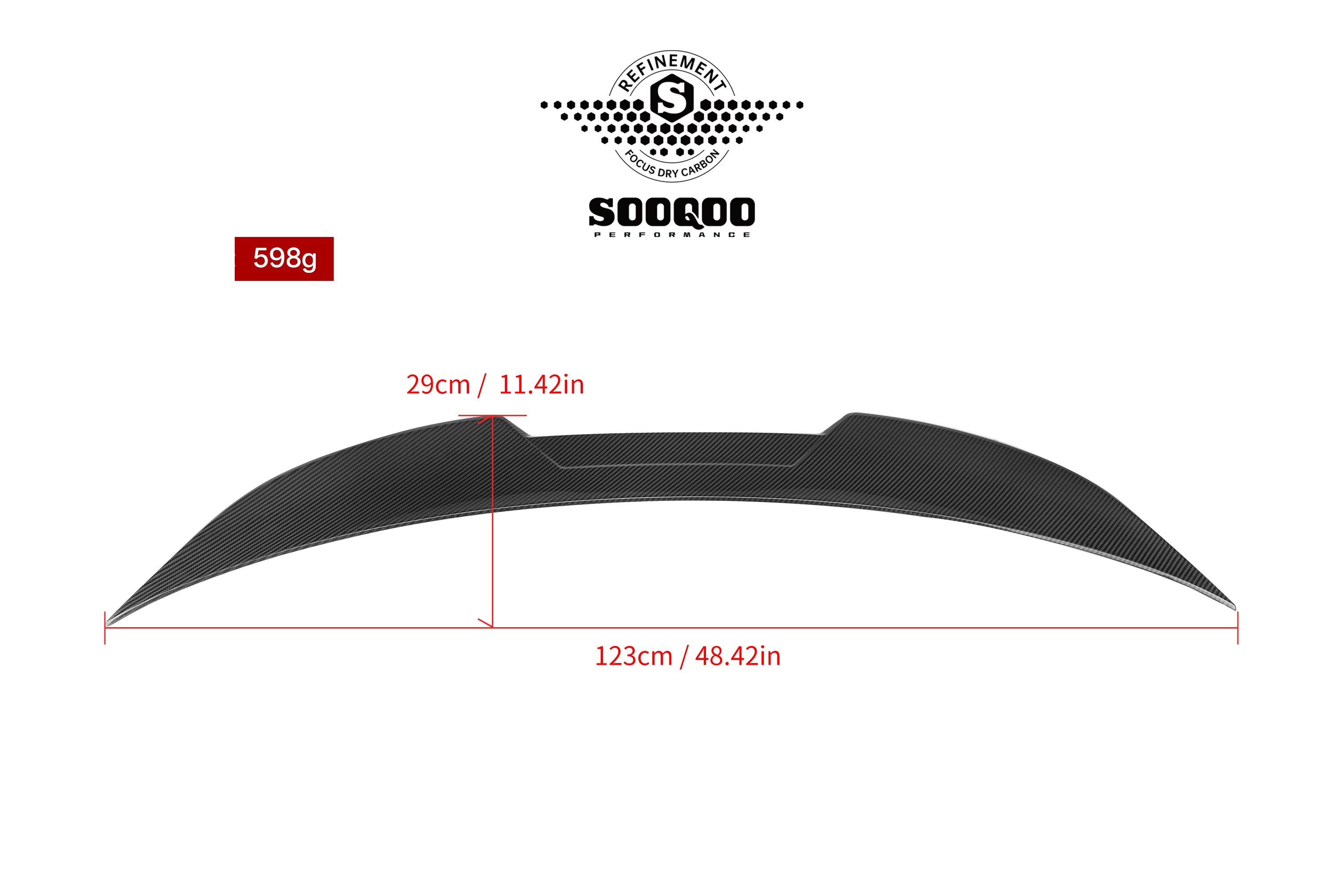 Mercedes Benz CLE-Class AMG CLE 53 / 450 / 300 C236 2024-ON with Aftermarket Parts - Rear Lip Spoiler Dry Pre-preg Carbon Fiber from SOOQOO USA