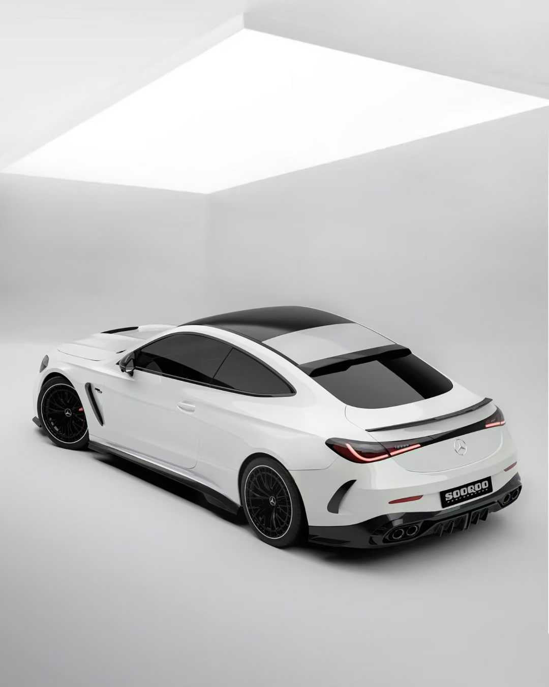 Mercedes Benz CLE-Class AMG CLE 53 / 450 / 300 C236 2024-ON with Aftermarket Parts - Rear Lip Spoiler Dry Pre-preg Carbon Fiber from SOOQOO USA