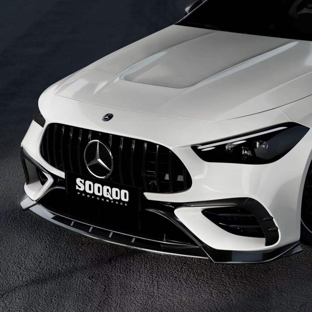 Mercedes Benz CLE-Class AMG CLE 53 C236 A236 2024-ON with Aftermarket Parts - Front Canards Dry Pre-preg Carbon Fiber from SOOQOO USA
