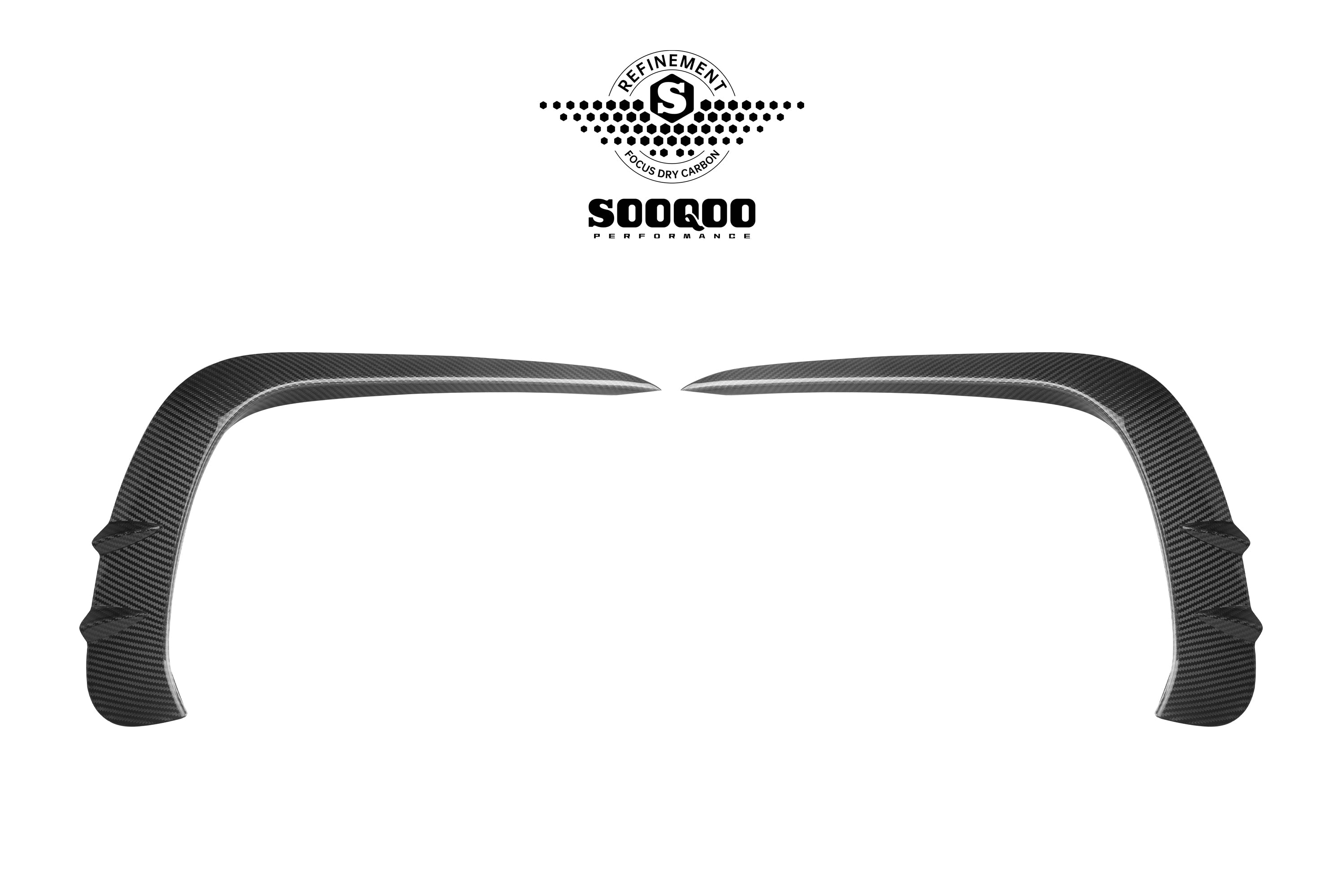 Mercedes Benz CLE-Class AMG CLE 53 C236 A236 2024-ON with Aftermarket Parts - Front Canards Dry Pre-preg Carbon Fiber from SOOQOO USA