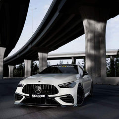 Mercedes Benz CLE-Class AMG CLE 53 C236 A236 2024-ON with Aftermarket Parts - Front Lip Dry Pre-preg Carbon Fiber from SOOQOO USA