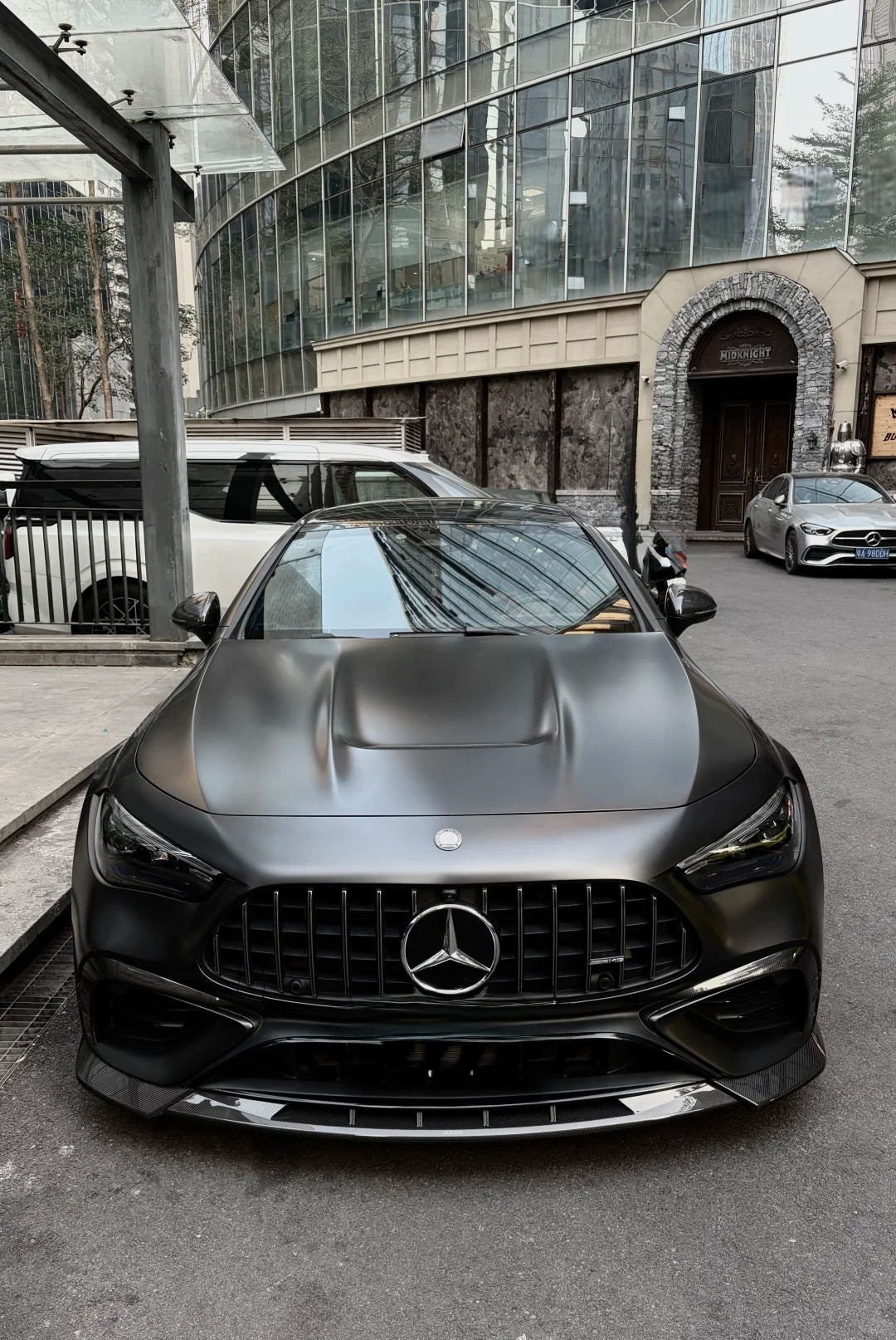 Mercedes Benz CLE-Class AMG CLE 53 C236 A236 2024-ON with Aftermarket Parts - Front Canards Dry Pre-preg Carbon Fiber from SOOQOO USA