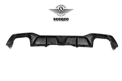 BMW X3 M40i s/xDrive 30i (with M-package bumper) G01 LCI 2022-ON & X4 M40 xDrive 30i (with M-package bumper) G02 LCI 2022-ON with Aftermarket Parts - Without Light Rear Diffuser Dry Pre-preg Carbon Fiber?from SOOQOO USA
