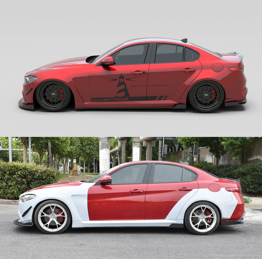 Alfa Romeo Giulia Aftermarket Parts SPECTER PLUS Rear Wheel Arches ...