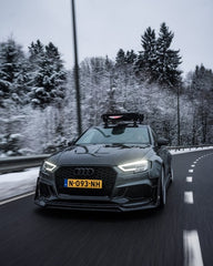 Audi RS3 8V.5 2018 2019 2020 with Aftermarket Parts - V1 Front Lip Carbon Fiber / FRP from SPECTER PLUS