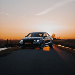 Audi RS3 8V.5 2018 2019 2020 with Aftermarket Parts - Side Skirts & Side Skirts Extentions Carbon Fiber / FRP from SPECTER PLUS