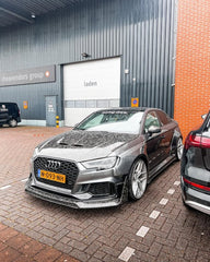 Audi RS3 8V.5 2018 2019 2020 with Aftermarket Parts - Hood Carbon Fiber / FRP from SPECTER PLUS