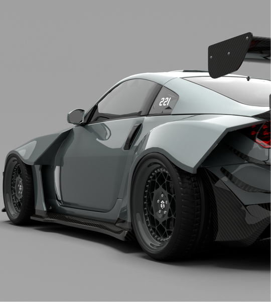 Nissan 350Z Aftermarket Parts - SPECTER PLUS Widebody Rear Quarter