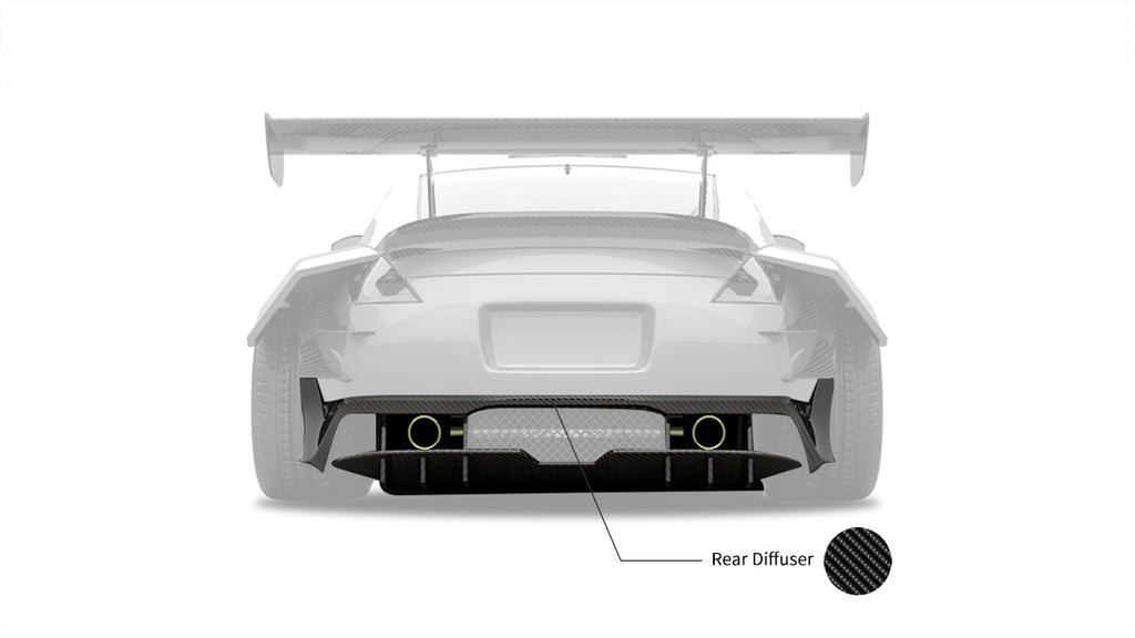 Nissan 350Z Z33 Aftermarket Parts - SPECTER PLUS Rear Bumper & Diffuser ...