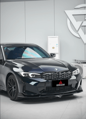 BMW 3 Series 330i (With M-Package Bumper, does not fit base model) M340i LCI G20 G21 2023 2024 with Aftermarket Parts - Plustic Style Front Lip ABS from?ArmorExtend