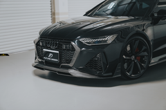Future Design Blaze Carbon Fiber FRONT GRILL SIDE OVERLAY for Audi RS6 RS7 C8 2020-2026