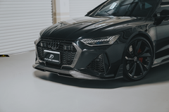 Future Design Blaze Carbon Fiber FRONT GRILL SIDE OVERLAY for Audi RS6 RS7 C8 2020-ON