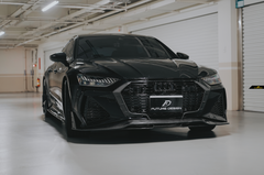 Future Design Blaze Carbon Fiber FRONT LIP SPLITTER for Audi RS6 RS7 C8 2020-2023