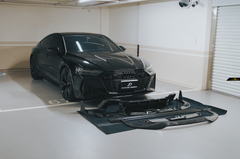 Future Design Blaze Carbon Fiber FRONT LIP SPLITTER for Audi RS6 RS7 C8 2020-2023