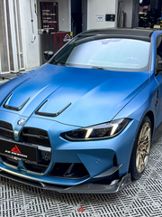 BMW M3 G80 G81 2021 2022 2023 2024 & M4 G82 G83 2021 2022 2023 2024 with Aftermarket Parts - AE Style Front Canards?Carbon Fiber?from ArmorExtend