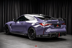 BMW M3 G80 G81 2021 2022 2023 2024 & M4 G82 G83 2021 2022 2023 2024 with Aftermarket Parts - AE V2 Style?Rear Diffuser & Canards Carbon Fiber from ArmorExtend