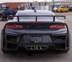 Chevrolet Camaro 6th Gen ZL1 Z/28 2SS 1SS 3LT 2LT 1LT 2LS 1LS 2015 2016 2017 2018 2019 2020 2021 2022 2023 2024 with Aftermarket Parts - Rear Spoiler Carbon Fiber/FRP from SPECTER PLUS