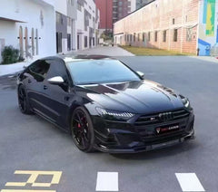 TAKD Carbon Audi A7 S-Line & S7 C8 2019-ON Front Lip Rear Diffuser Bumper Canards Carbon Fiber